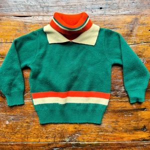Vintage Toddler Turtleneck Sweater, 2T